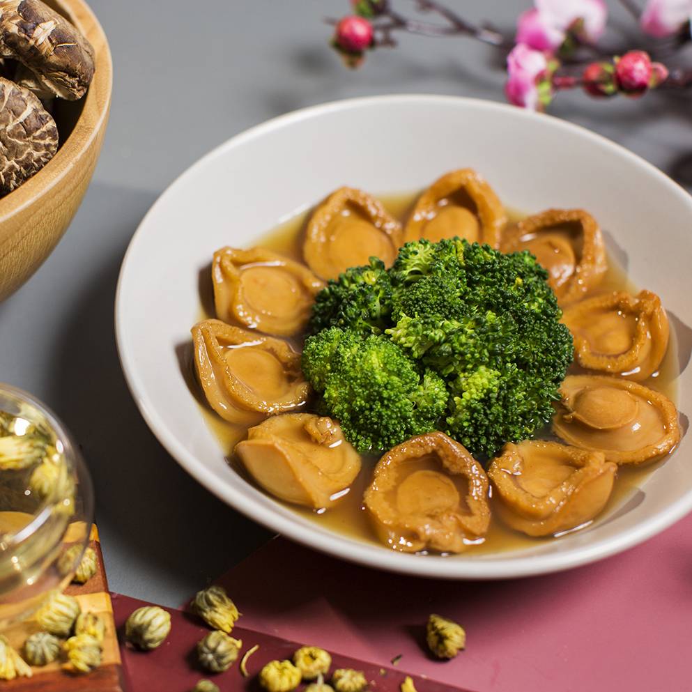 Premium Chile Braised Abalone 金鸡标红烧鲍鱼 (10 heads)